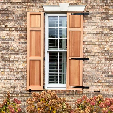 window shutters for brick house